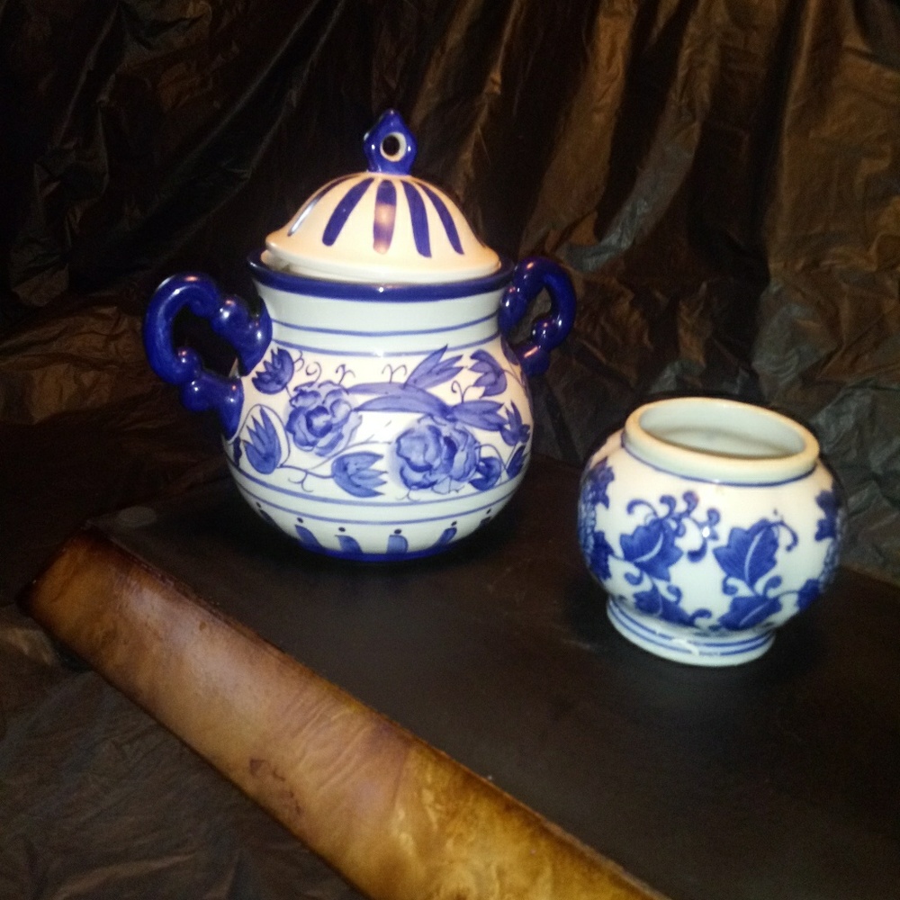 Mix & Match Blue Flower Ceramic Set